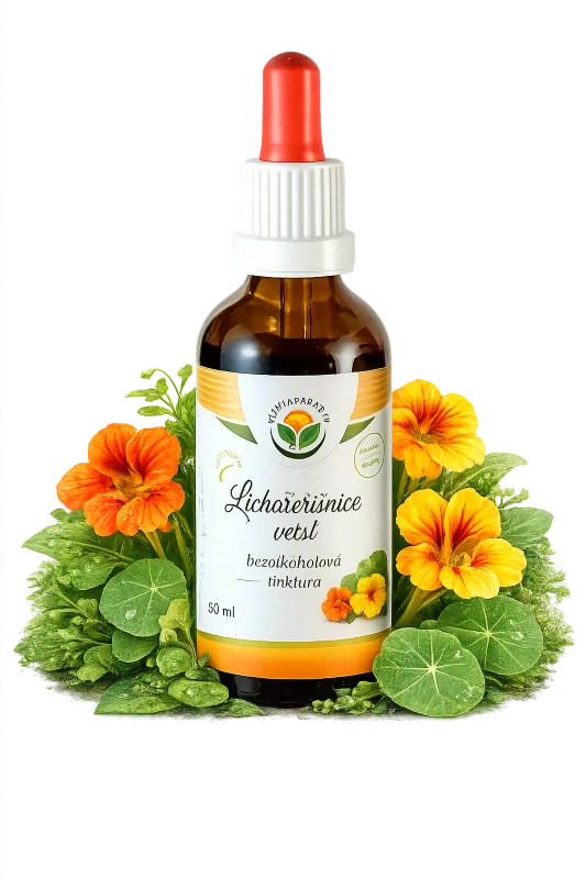 Tinktura - Lichořeřišnice větší, plod (přírodní antibiotikum) 50ml