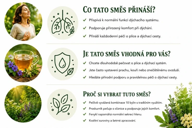 Bylinná  směs z klášterní apatyky  "Plíce" 